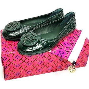 EXCELLENT Tory Burch Reva leather flats size 8